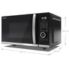 Kuchenka mikrofalowa SHARP YC-QC254AE-B 900W pojemność 25L EcoMode Auto Defrost Weight Defrost Czarno-srebrny Pojemność [l] 25