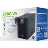 Zasilacz UPS ENERGENIE EG-UPS-PS2000-02 2000VA 1600W Czysty sinus Napięcie wejściowe (zakres) 220 - 240 V