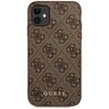 Etui GUESS 4G Metal Gold Logo do Apple iPhone 11 Brązowy Model telefonu iPhone 11