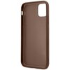 Etui GUESS 4G Metal Gold Logo do Apple iPhone 11 Brązowy Gwarancja 24 miesiące