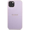 Etui GUESS Saffiano Hot Stamp Metal Logo do Apple iPhone 13 Mini Fioletowy