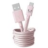 Kabel USB-A - USB-C FRESH N REBEL 2.0 m Różowy Długość [m] 2