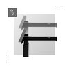 Stelaż biurka MARKADLER Xeno 2.0 Czarny Szerokość [cm] 135