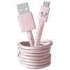 Kabel USB - Micro USB FRESH N REBEL Smokey Pink Różowy 2 m Długość [m] 2