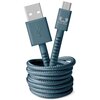 Kabel USB - Micro USB FRESH N REBEL Dive Blue Niebieski 2 m Długość [m] 2