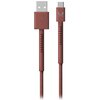 Kabel USB - Micro USB FRESH N REBEL Safari Red Czerwony 2 m