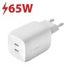 Ładowarka sieciowa BELKIN BoostCharge Pro GaN PPS WCH013VFWH 65W Biały