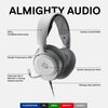 Słuchawki STEELSERIES Arctis Nova 1P Nauszne, Dźwięk przestrzenny Biały Dźwięk przestrzenny 2.0