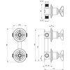 Zestaw prysznicowy podtynkowy DEANTE Temisto NAC 09QT z deszczownicą Chrom Funkcje dodatkowe System anti-calc