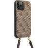 Etui GUESS 4G Crossbody Cardslot do Apple iPhone 12/12 Pro Brązowy