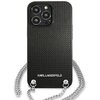 Etui KARL LAGERFELD Leather Textured and Chain do Apple iPhone 13 Pro Czarny Model telefonu iPhone 13 Pro