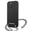 Etui KARL LAGERFELD Leather Textured and Chain do Apple iPhone 13 Czarny Marka telefonu Apple