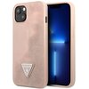 Etui GUESS Saffiano Triangle Logo do Apple iPhone 13 Mini Różowy Dominujący kolor Różowy