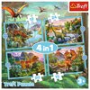 Puzzle TREFL Wyjątkowe dinozury 4w1 34609 (71 elementów) Seria Wyjątkowe dinozury