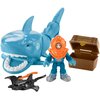 Zabawka FISHER PRICE Imaginext Kroczący krokodyl i Pirat Hak DHH63 + Zabawka MATTEL Imaginext + Rekin obrońca skarbu Rodzaj Zabawka