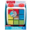 Zabawka FISHER PRICE Rozwijamy zmysły + Klocki sensoryczne FISHER PRICE Aktywizujące do ciągnięcia GJW10 Gwarancja 24 miesiące