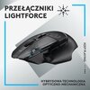 Mysz LOGITECH G502 X Lightspeed Czarny Rodzaj zasilania Akumulatorowe