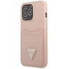 Etui GUESS Saffiano Triangle Logo Cardslot do Apple iPhone 13 Pro Różowy Seria telefonu iPhone