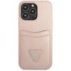 Etui GUESS Saffiano Triangle Logo Cardslot do Apple iPhone 13 Pro Różowy Model telefonu iPhone 13 Pro