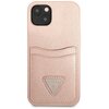 Etui GUESS Saffiano Triangle Logo Cardslot do Apple iPhone 13 Różowy Model telefonu iPhone 13