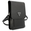 Torba GUESS Saffiano Triangle Czarny Dominujący kolor Czarny