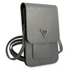 Torba GUESS Saffiano Triangle Szary Dominujący kolor Szary
