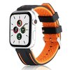 Pasek BELINE Silicone do Apple Watch 2/3/4/5/6/7/8/SE/SE 2/Ultra (42/44/45/49mm) Czarno-pomarańczowy