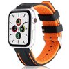Pasek BELINE Solid Silicone do Apple Watch 2/3/4/5/6/7/8/SE/SE 2 (38/40/41mm) Pomarańczowo-czarny