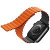 Pasek UNIQ Revix do Apple Watch 1/2/3/4/5/6/7/8/9/SE/SE2/Ultra/Ultra 2 (42/44/45/49mm) Szaro-pomarańczowy Rozmiar 22 mm