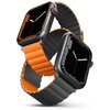 Pasek UNIQ Revix do Apple Watch 1/2/3/4/5/6/7/8/9/SE/SE2/Ultra/Ultra 2 (42/44/45/49mm) Szaro-pomarańczowy Do koperty 42/44/45/49 mm