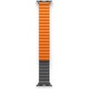 Pasek UNIQ Revix do Apple Watch 1/2/3/4/5/6/7/8/9/SE/SE2/Ultra/Ultra 2 (42/44/45/49mm) Szaro-pomarańczowy