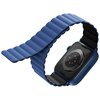Pasek UNIQ Revix do Apple Watch 1/2/3/4/5/6/7/8/9/SE/SE2/Ultra/Ultra 2 (42/44/45/49mm) Czarno-niebieski Do koperty 42/44/45/49 mm