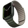 Pasek UNIQ Revix do Apple Watch 1/2/3/4/5/6/7/8/9/SE/SE2/Ultra/Ultra 2 (42/44/45/49mm) Zielono-ciemnoszary Materiał Silikon