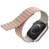 Pasek UNIQ Revix do Apple Watch 1/2/3/4/5/6/7/8/9/SE/SE2/Ultra/Ultra 2 (42/44/45/49mm) Różowo-beżowy Rozmiar 22 mm