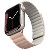 Pasek UNIQ Revix do Apple Watch 1/2/3/4/5/6/7/8/9/SE/SE2/Ultra/Ultra 2 (42/44/45/49mm) Różowo-beżowy Materiał Silikon