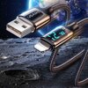Kabel USB - Lightning USAMS SJ543USB01 z wyświetlaczem LCD 1.2m Czarny Gwarancja 12 miesięcy