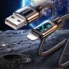 Kabel USB - Lightning USAMS SJ543USB01 z wyświetlaczem LCD 1.2m Czarny Długość [m] 1.2