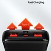 Powerbank USAMS 10KCD16101 22.5W 10000 mAh Czarny Prąd wyjściowy [A] 4.5