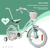 Rower dziecięcy SUN BABY Heart Bike Silver Moon 16 cali dla dziewczynki Miętowy Kolekcja 2023