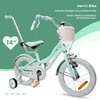 Rower dziecięcy SUN BABY Heart Bike Silver Moon 14 cali dla dziewczynki Miętowy Waga z opakowaniem [kg] 11.5