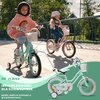 Rower dziecięcy SUN BABY Heart Bike Silver Moon 14 cali dla dziewczynki Miętowy Wyposażenie Dzwonek