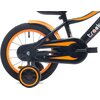 Rower dziecięcy SUN BABY Tracker 14 cali dla chłopca Czarno-pomarańczowy Wiek 4 lata