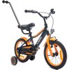 Rower dziecięcy SUN BABY Tracker 14 cali dla chłopca Czarno-pomarańczowy