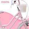 Rower dziecięcy SUN BABY Heart Bike Silver Moon 16 cali dla dziewczynki Różowy Kółka boczne Tak