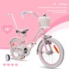 Rower dziecięcy SUN BABY Heart Bike Silver Moon 16 cali dla dziewczynki Różowy Kolor Różowy
