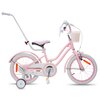 Rower dziecięcy SUN BABY Heart Bike Silver Moon 16 cali dla dziewczynki Różowy Rozmiar ramy [cal] 9.5
