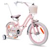 Rower dziecięcy SUN BABY Heart Bike Silver Moon 16 cali dla dziewczynki Różowy