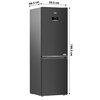 Lodówka BEKO B3RCNA364HXBR Beyond No frost 186.5cm Ciemny Inox Sterowanie Elektroniczne