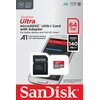 Karta pamięci SANDISK Ultra microSDXC 64GB + Adapter Prędkość odczytu do MB/s 140