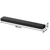 Czarny soundbar z widocznym logo "SONY" w lewym górnym rogu. Na powierzchni urządzenia znajdują się subtelne przyciski oraz napis "TV".